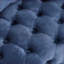 Fauteuil d'appoint pivotant en velours pour le salon - capitonné, 3 coussins, roulettes | Bleu | Profondeur du siège de 25 po-824583989