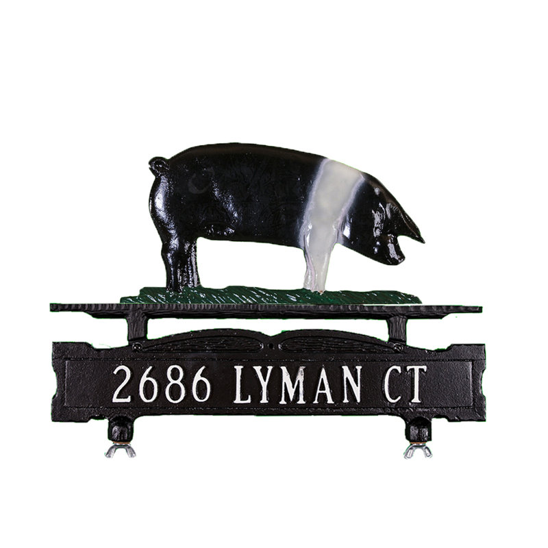 1-Line Mailbox Sign, Yes, Natural