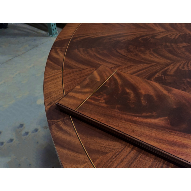 Mahogany Dining Table With Outswept Duncan Phyfe Pedestal