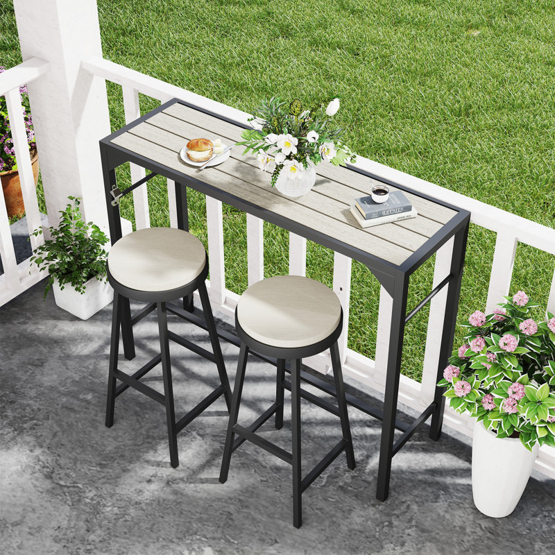 Outdoor Bar Table , 47.25 " W 15 " D