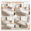 Canapé modulaire 77,2 po en tissu blanc Teddy-1796726516