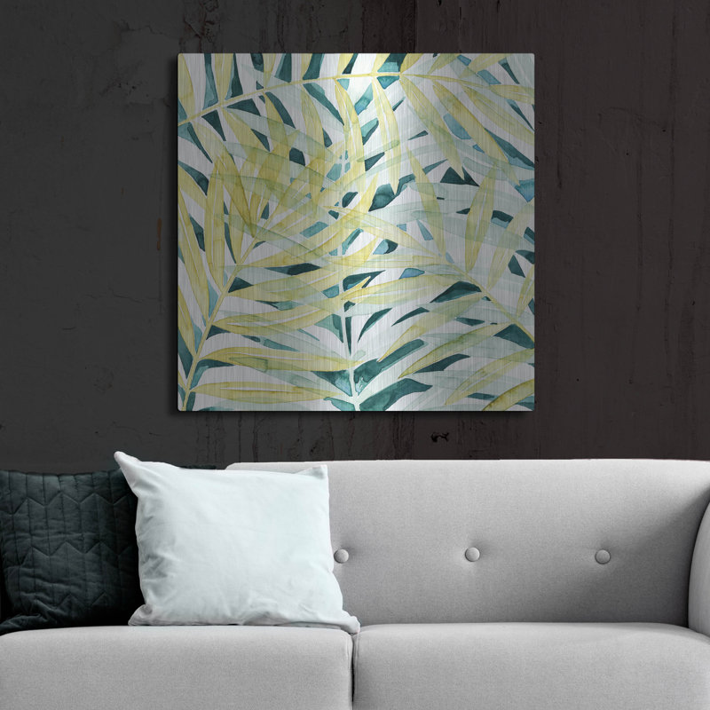 «Sunlit Palms II» par Grace Popp, H 36 po x l 36 po