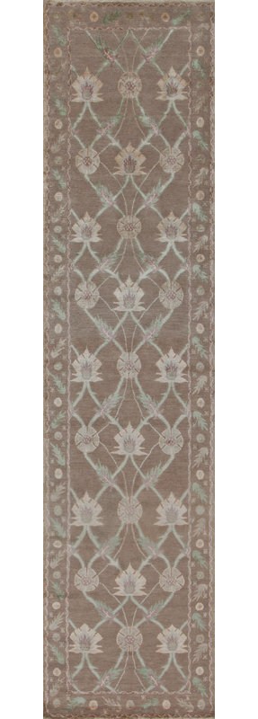Persia Hand Woven Silk and Wool Oriental Area Rug, Rectangle 3' x 5'