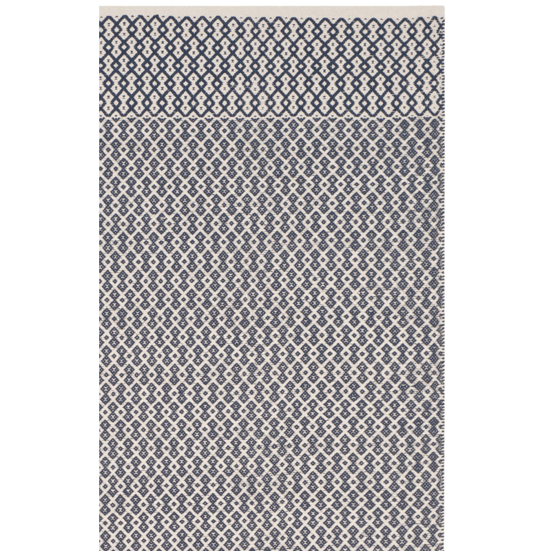 Bester Hand Woven Cotton Geometric Rug, Square 6'