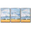 Ensemble de 3 pièces encadrées sur toile Pale Cloudscape II-97710637-97710636