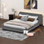 Base de lit plateforme avec tête de lit inclinée Heidegunde-97709719-97709720