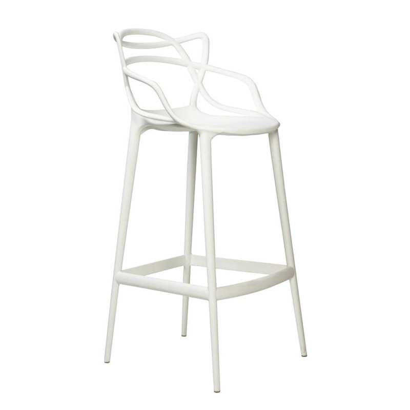 Tabouret de comptoir 25 po intérieur / extérieur, Blanc