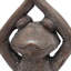Figurine grenouille brune en magnésium et yoga