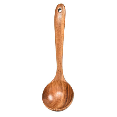 Soup Spoon Kitchen Tool High Temperature Resistant Sturdy Frying Spatula Skimmer Spoon
