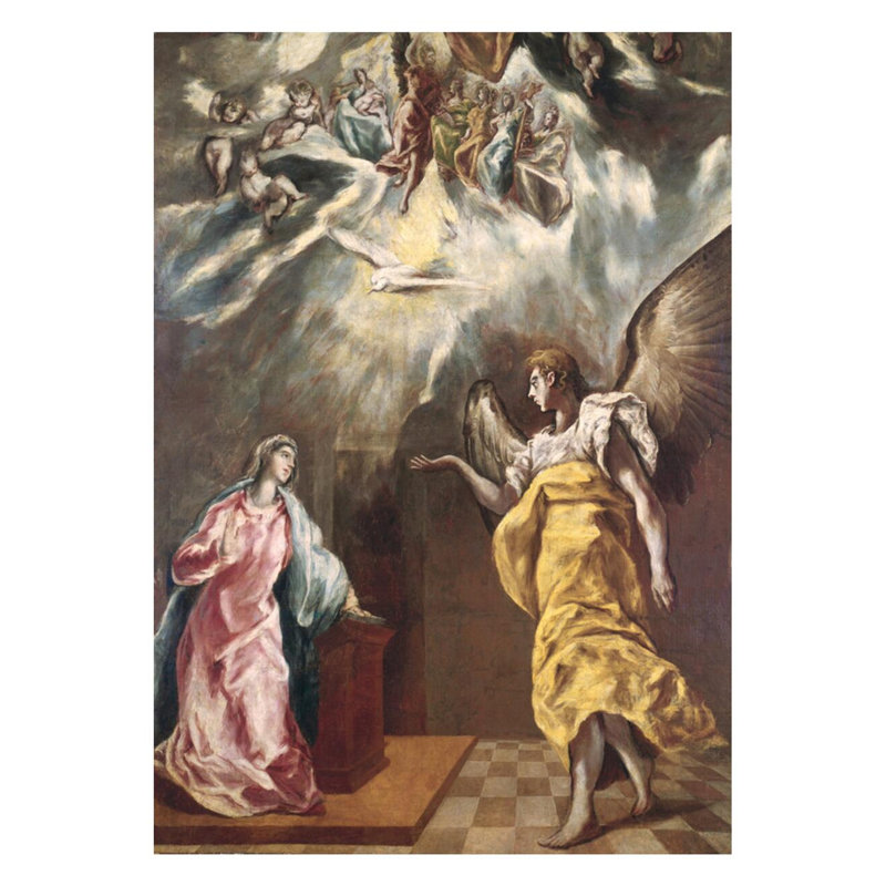 L'annonce par El Greco - Estampe numérique, H 28 po x l 22 po