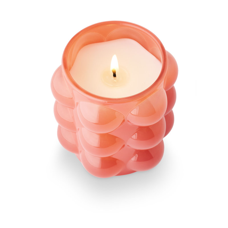 Verre à bulles au lait de coco et mangue, Rose