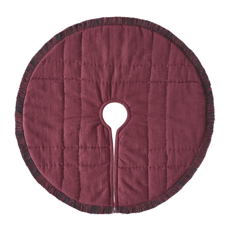 Cumberland Red and Black Plaid 24" Diameter Tree Skirt