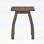 Table d'appoint d'extérieur en bois d'acacia avec un design à lattes pour le décor de bord de mer et de patio
