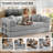 63" Boneless Corduroy Sleeper Sofa Bed, Modular Futon Couch, Compression Foam Sofa with 2 Pillows, No Assembly Required-79693598-76797010