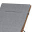 Chaise longue longue avec coussins et table Marsily