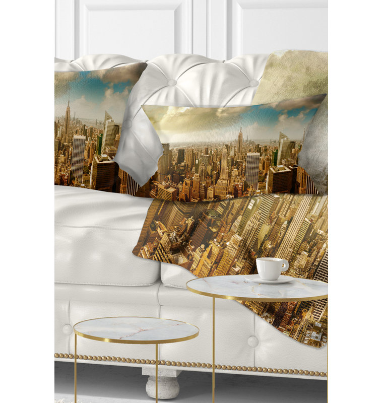 Coussin lombaire Cityscape Midtown and Downtown Manhattan