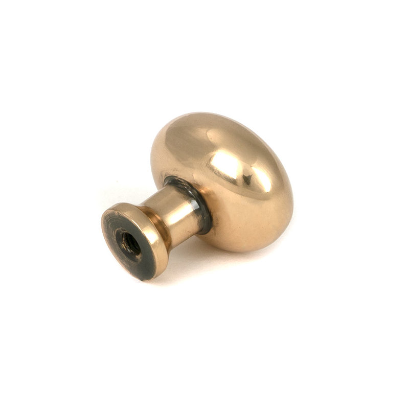 Moore Cabinet Knob, 0.98" Knob Diameter, Polished Bronze
