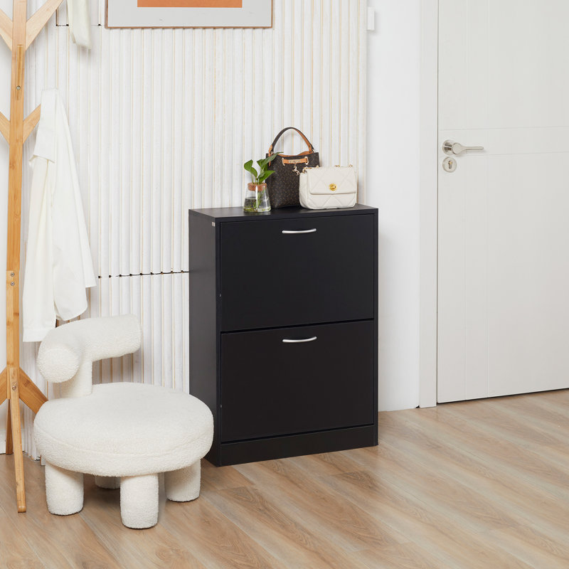 Shoe Storage Cabinet, Black
