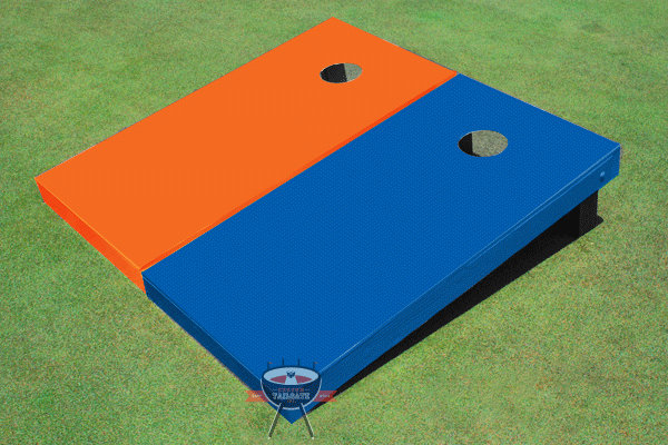 All American Tailgate Manufactured Wood Cornhole Set, Orange and Blue