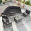 Ensemble de conversation de patio avec coussins et table centrale pour patio-239479249