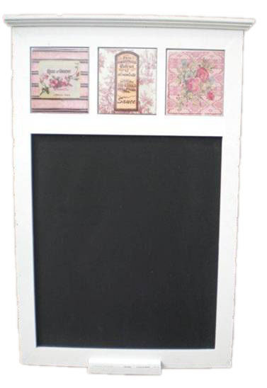 Tableau noir mural en bois
