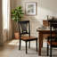 Buttermilk Cherry Asian Rubberwood Rectangular 5 Piece Kitchen Dining Table Set Butterfly Leaf-203124296-203124341