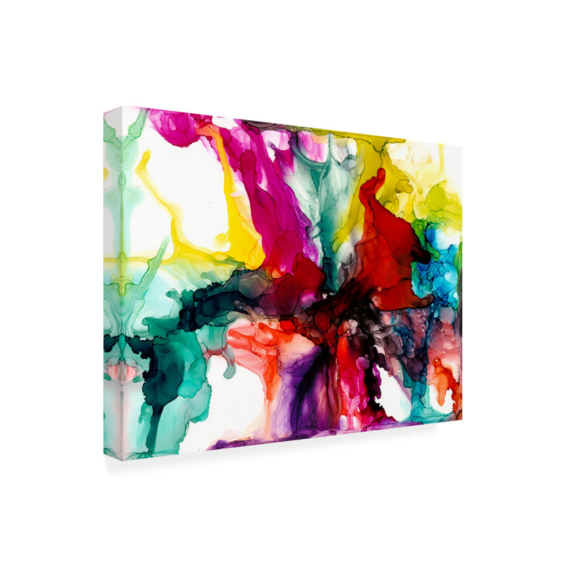«Jeweltone Prism I» par Jennifer Goldberger, impression sur toile tendue, H 35 po x l 47 po x P 2 po