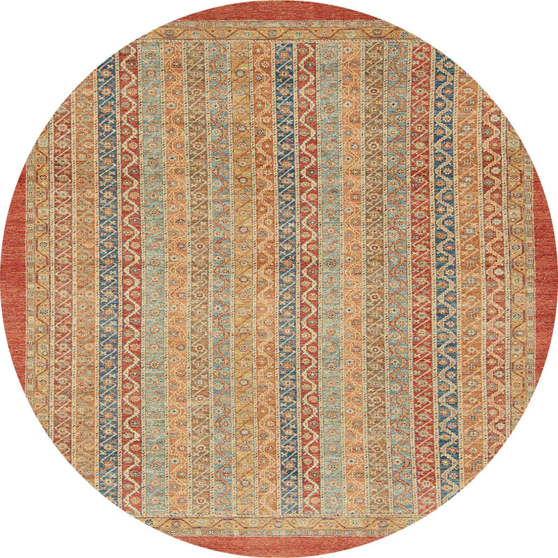Tapis abstrait moderne 2690, Rond 7 pi