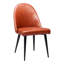Ensemble de deux chaises d'appoint en similicuir brun et noir