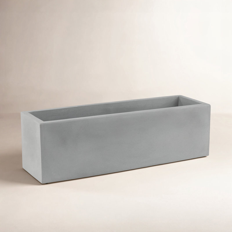 Jardinera Resin Planter Box, Steel, 3" H x 9.5" W x 3" D