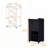 Allandale 1-Door Bar Cart with Wine Rack and Casters Black-1481449028