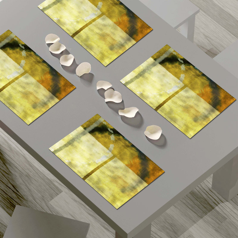 Polyester Abstract Rectangle Placemat