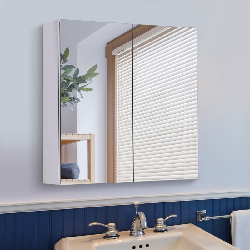 Claverton Stainless Steel Wall Bathroom Cabinet