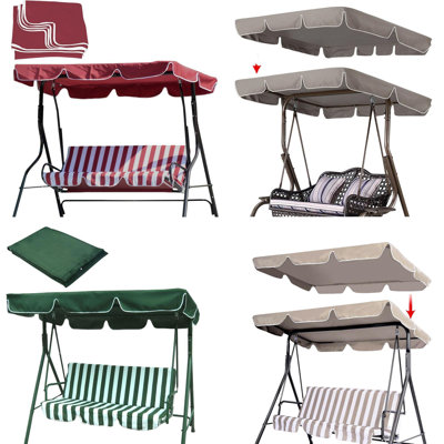 4 Person Porch Swing with Canopy