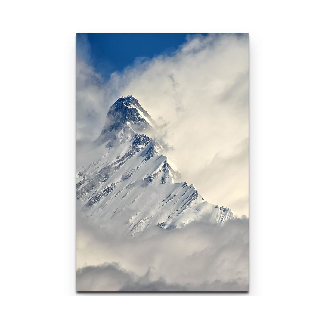 Leinwandbild Berggipfel in den Wolken – Himalaya