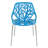 Stackable Dining Side Chairs with Floral Cutout Back and Stainless Steel Legs – Modern Kitchen, Restaurant, or Banquet Seating-617800652