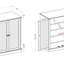 Armoire à chaussures de style transitionnel moderne avec tablettes réglables et portes à persiennes, parfaite pour les vestibules organisés-1410973612