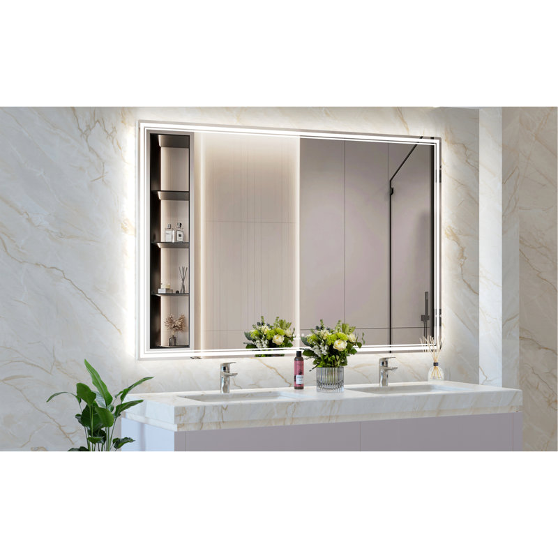 Miroir de salle de bain innovant avec fonctions avancées et design élégant