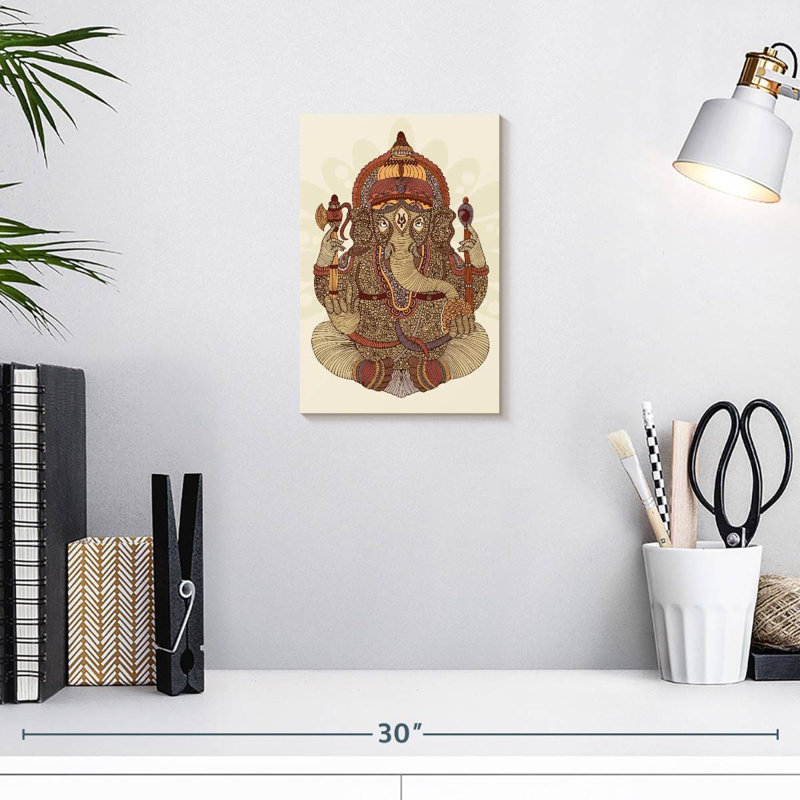 Ganesha à motif Adella, H 12 po x l 8 po