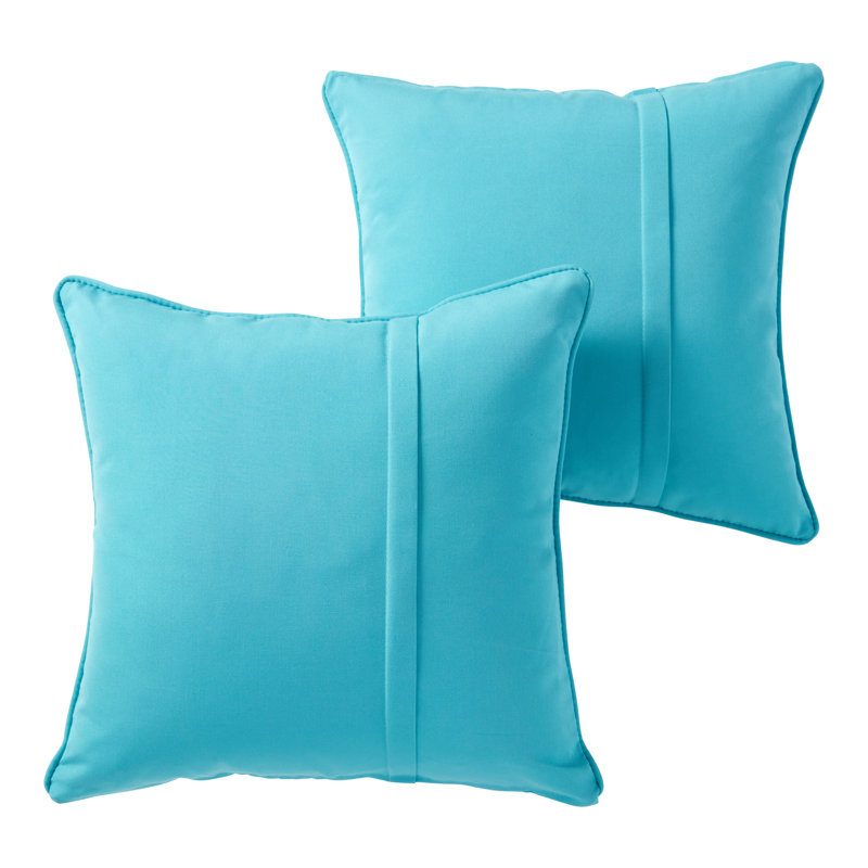Sunbrella Throw Pillow, Canvas Aruba