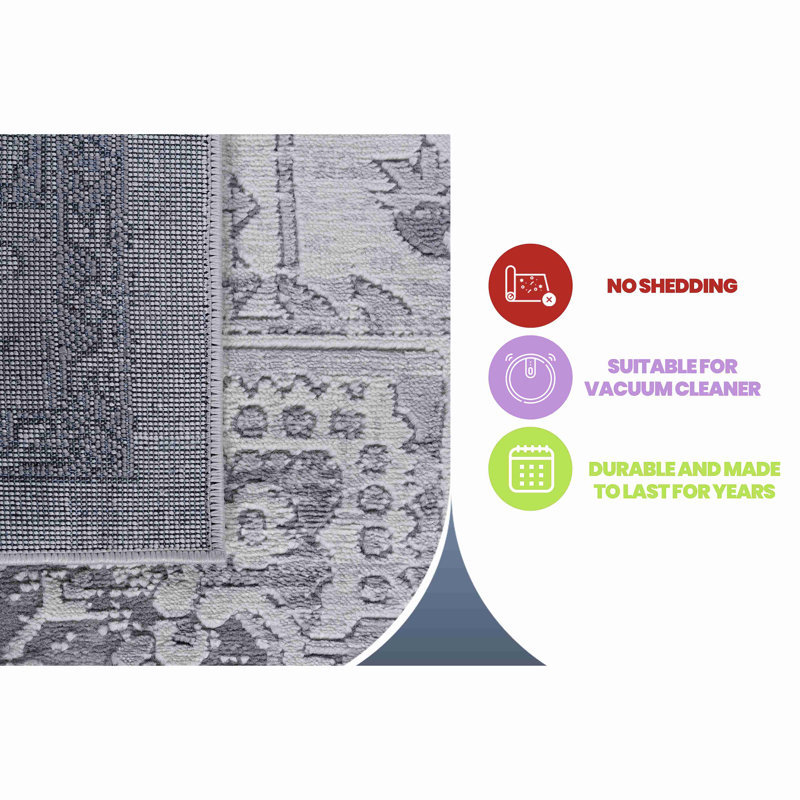 Collection Oriental Non-Shedding Living Room Bedroom Dining Home Office Stylish And Stain Resistant Area Rug
