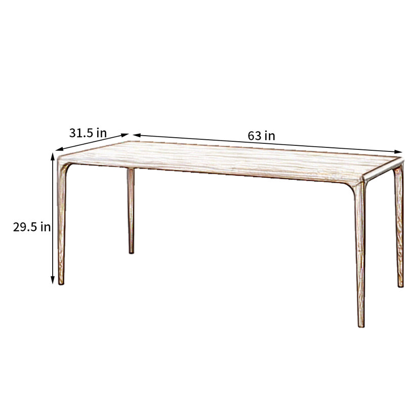 Black Walnut Slab Dining Table, 29.5"H x 63"L x 31.5"W
