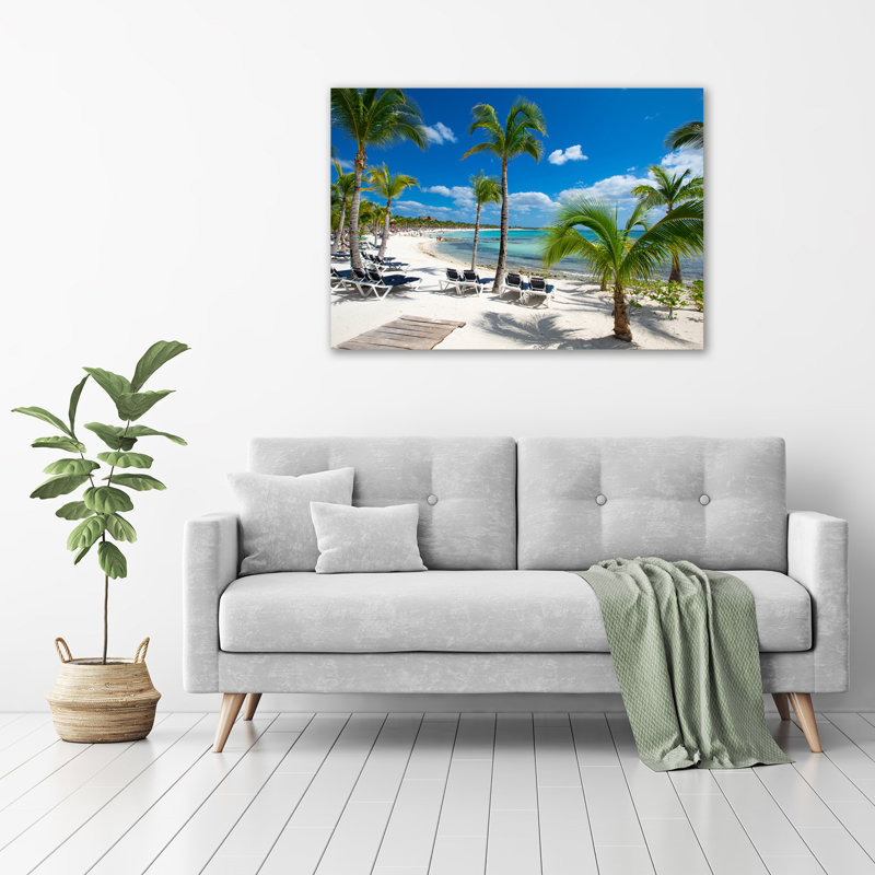 Maldives Beach - Wrapped Canvas Print
