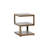 Pettis Stone Top End Table - Gold
