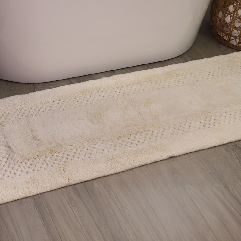Antigona Soft Bath Rug, 21" W x 54" L, Ivory