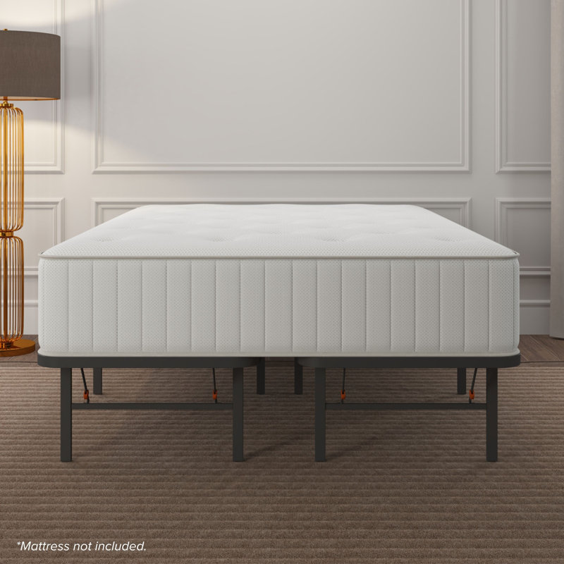 Bedder Base Steel Platform Bed Frame with 14" Underbed Storage, King