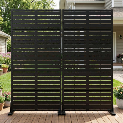 Metal Privacy Metal Screen Fence Panel by Dovelina