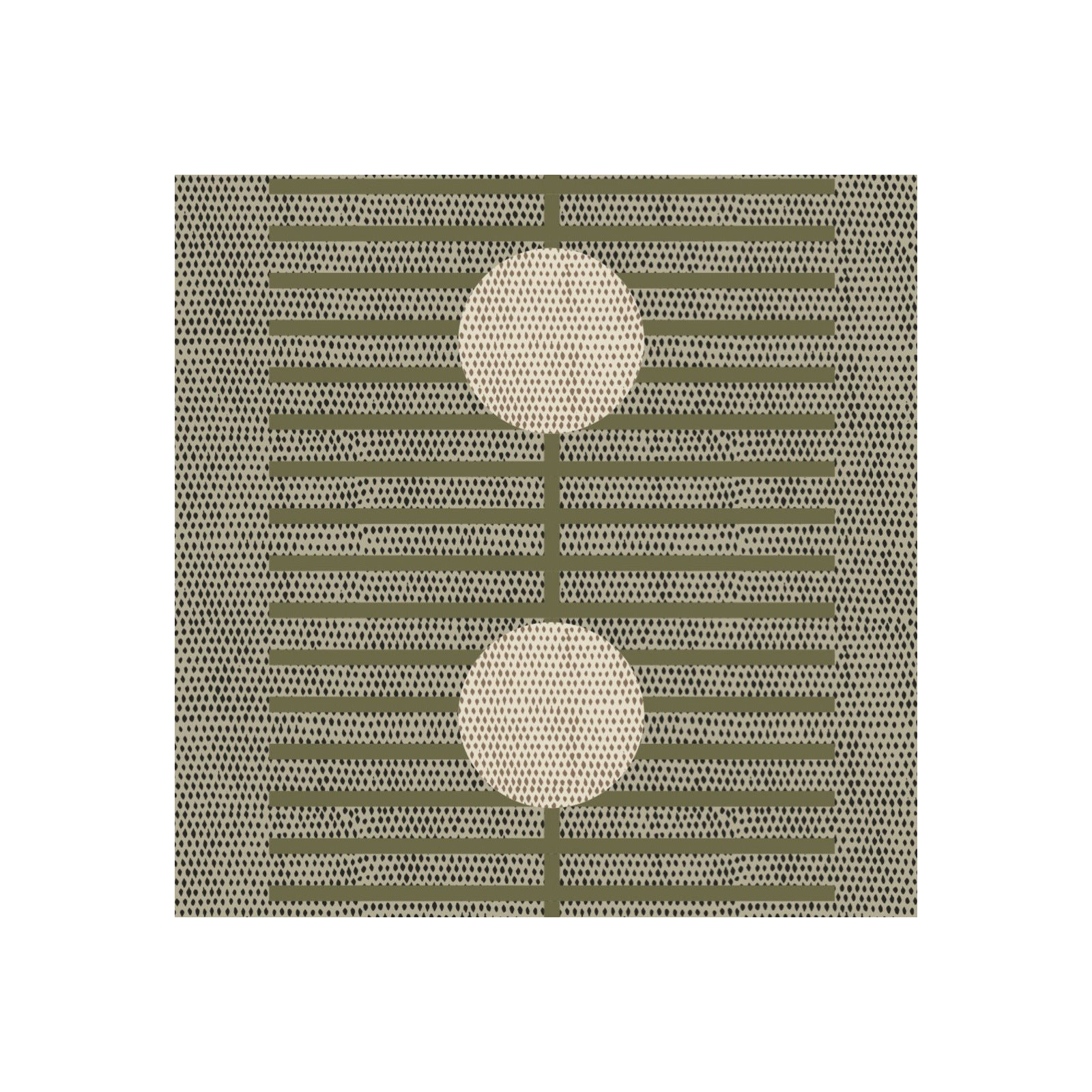 Nomalanga Peel & Stick Wallpaper Roll, Olive/Linen, Non-pasted