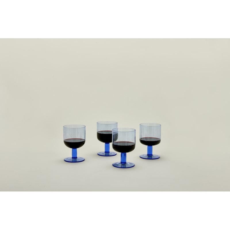 Simple Wine Glass, Blue