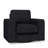 Boneless Modern Upholstered Sofa For Single, Rotatable Arm Chair With Thick Cushion And Removable Backrest, Comfy Lounger For Small Apartment, Dorm, Or Guest Room